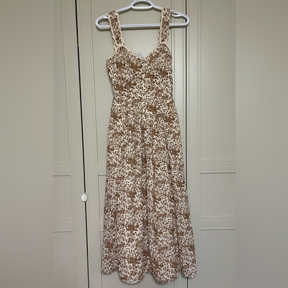 NWT American Eagle Sweetheart Corset Midi Dress - Picture 6 of 15